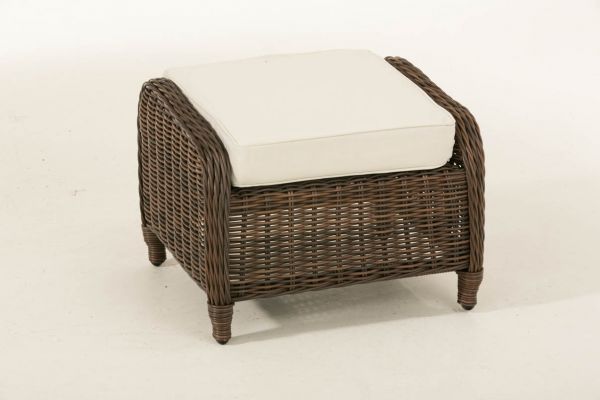 Fusshocker Treviso Cremeweiss 5mm braun-meliert