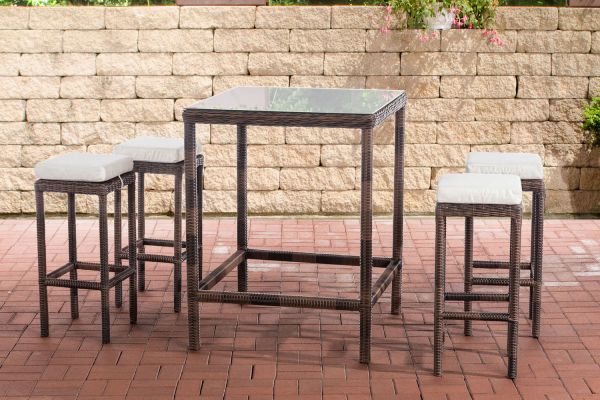 Gartenbar Alia 5mm cremeweiß braun-meliert