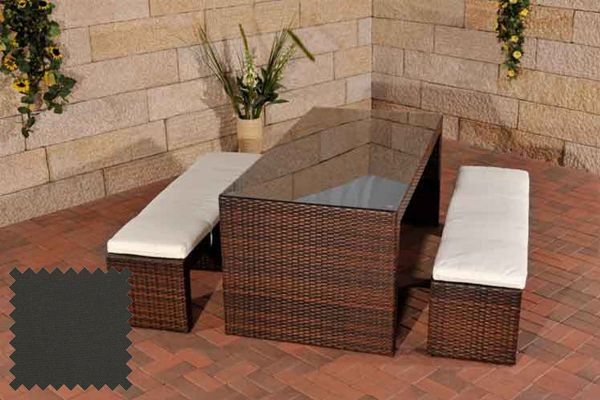 Gartenbar Coruna Anthrazit braun-meliert