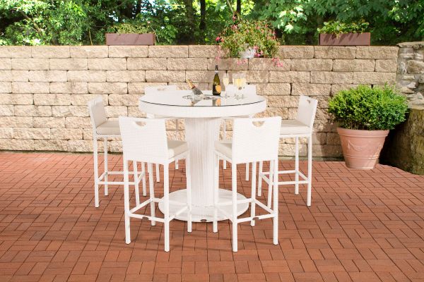 Gartenbar Mari XL Cremeweiß weiß