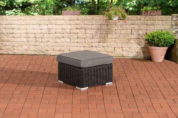 Hocker Bilbao / Madeira Eisengrau schwarz