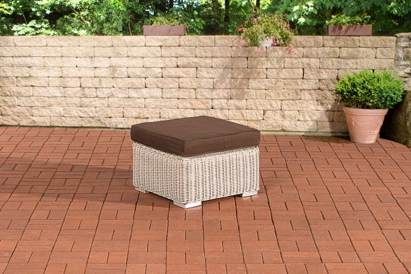 Hocker Bilbao / Madeira Terrabraun perlweiß