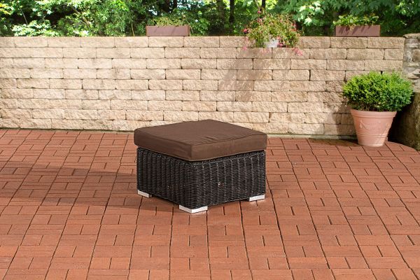 Hocker Bilbao / Madeira Terrabraun schwarz