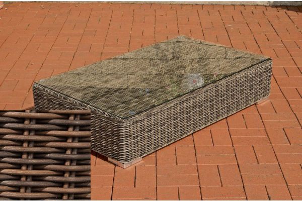 Lounge-Tisch Ariano 100 x 50 braun-meliert