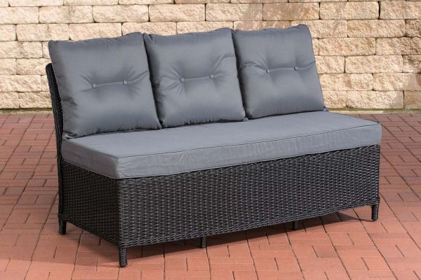 Mittelelement Pandora 150 cm Eisengrau schwarz