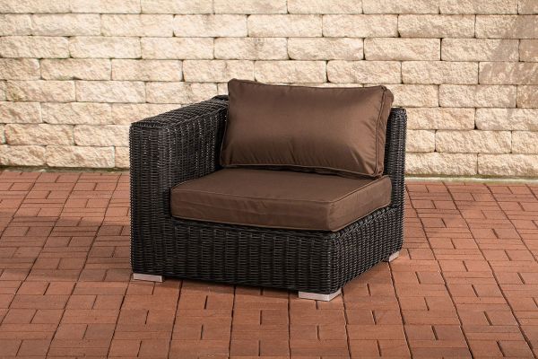 Seitenelement rechts Ariano 84x84cm Terrabraun schwarz