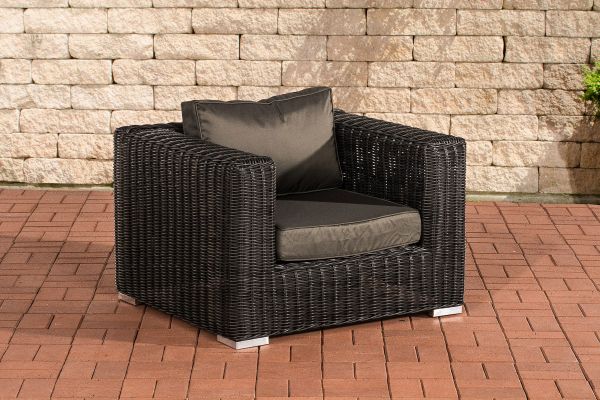 Sessel Ariano 94x84cm Anthrazit schwarz
