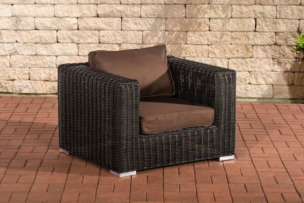 Sessel Ariano 94x84cm Terrabraun schwarz