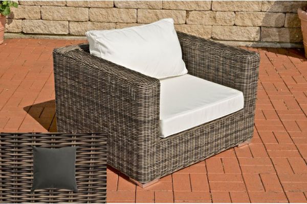 Sessel Barcelona Anthrazit 5mm grau-meliert