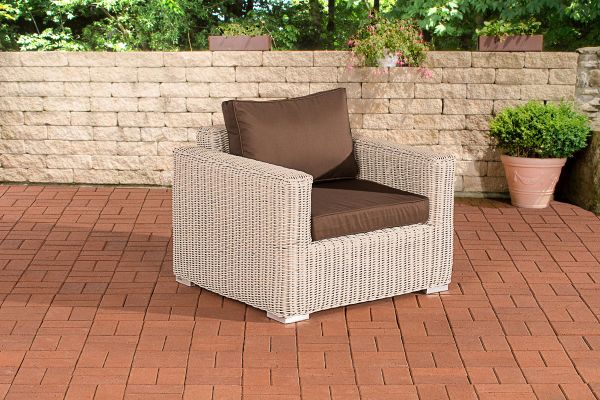 Sessel Bilbao / Madeira Terrabraun perlweiß