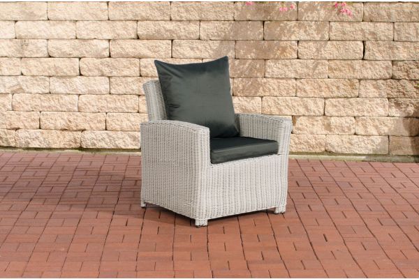 Sessel Fisolo Anthrazit 5mm perlweiß