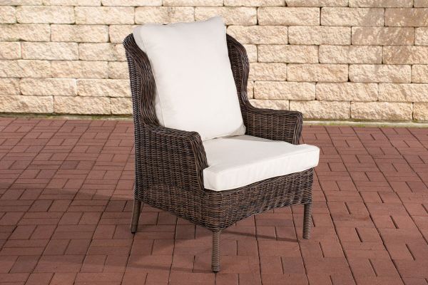 Sessel Jardin Cremeweiß braun-meliert