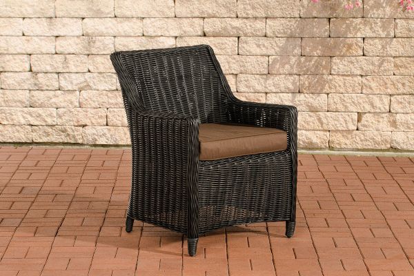 Sessel Sandnes Terrabraun schwarz
