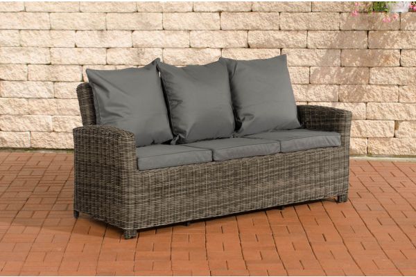Sofa 3er Fisolo Eisengrau 5mm grau-meliert