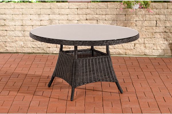 Stavanger Polyrattan Tisch 5mm schwarz