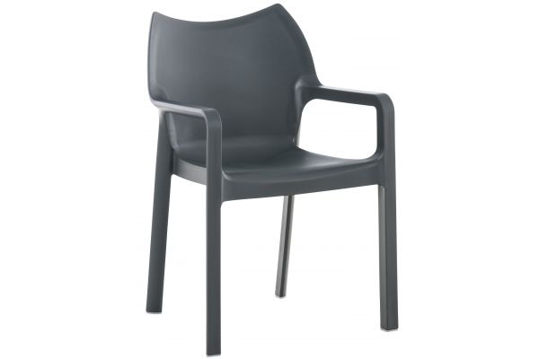 Stuhl Diva dunkelgrau