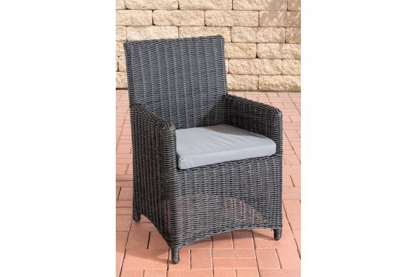 Stuhl Fontana / Sankt Marlo Eisengrau 5mm schwarz