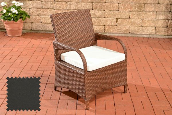 Stuhl Pizzo Anthrazit braun-meliert