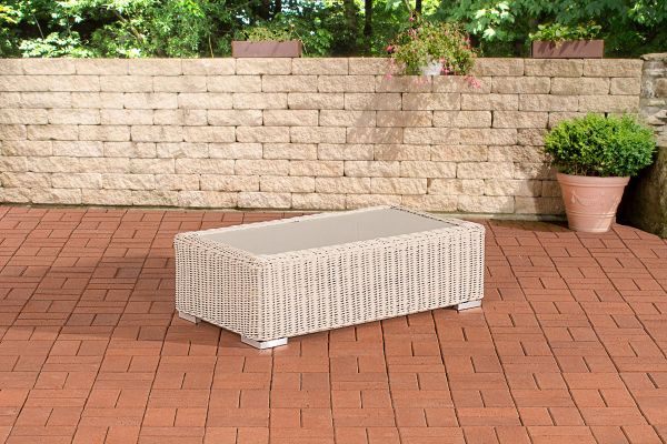 Tisch Madeira 5mm perlweiß