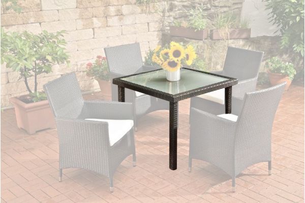 Tisch Rio Glas schwarz
