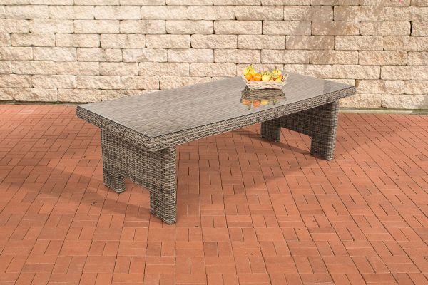 Tisch Sandnes XL 260 cm 5mm grau-meliert