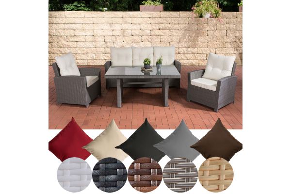 Typ 8 - SESSEL-SOFA GARNITUR - FLACHRATTAN
