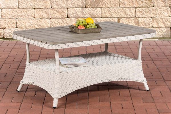 WPC-Tisch Pandora 120x80 perlweiß