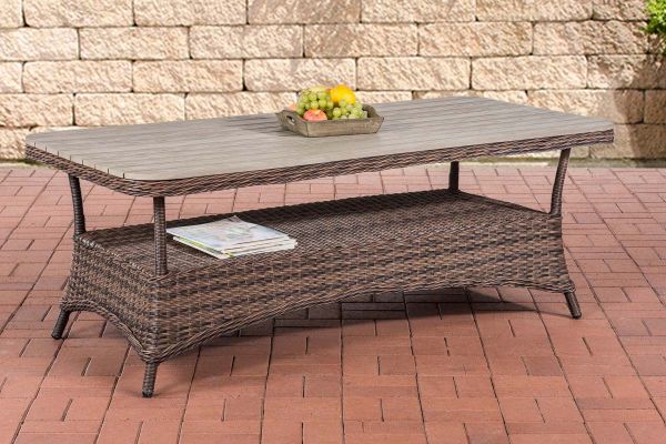 WPC-Tisch Pandora 160x80 braun-meliert