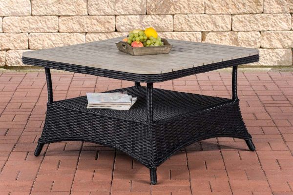 WPC-Tisch Pandora 80x80 schwarz